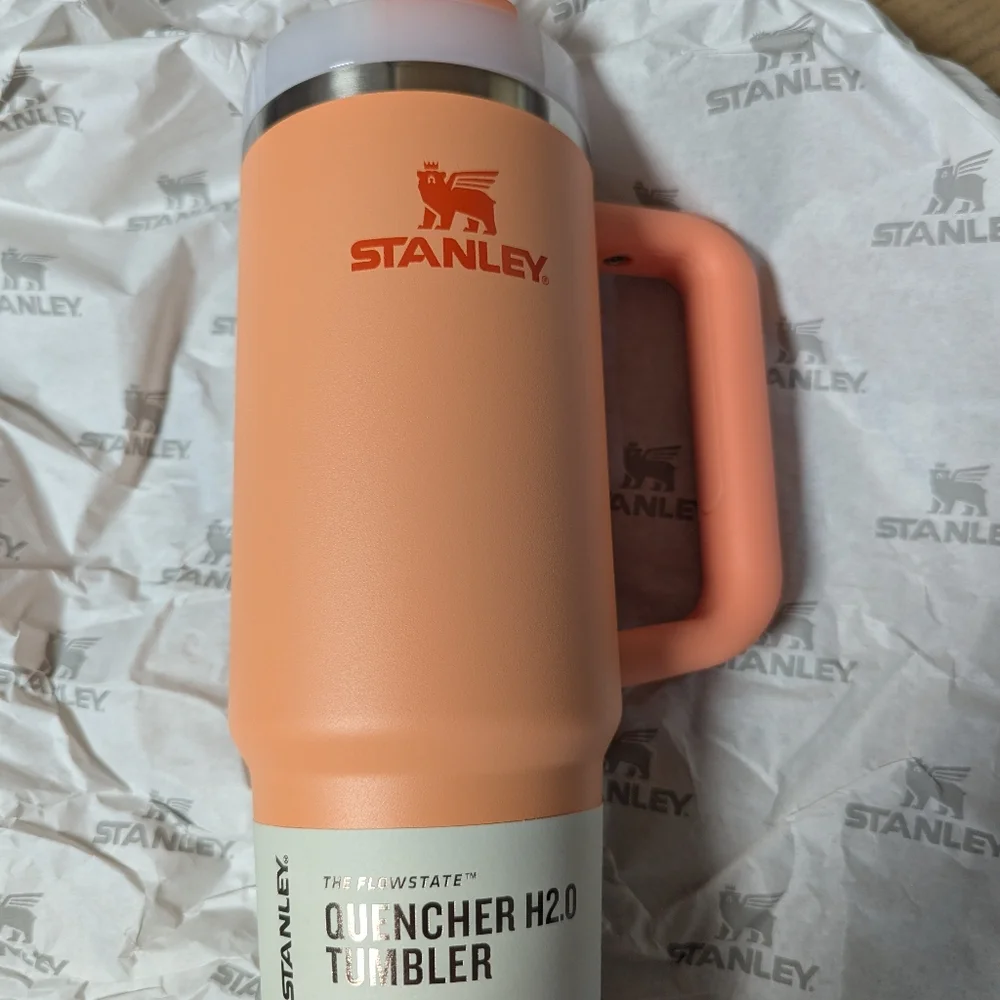 New STANLEY Quencher H2.0 Flowstate Tumbler cup 30 OZ Nectarin Fall 🍂🍁